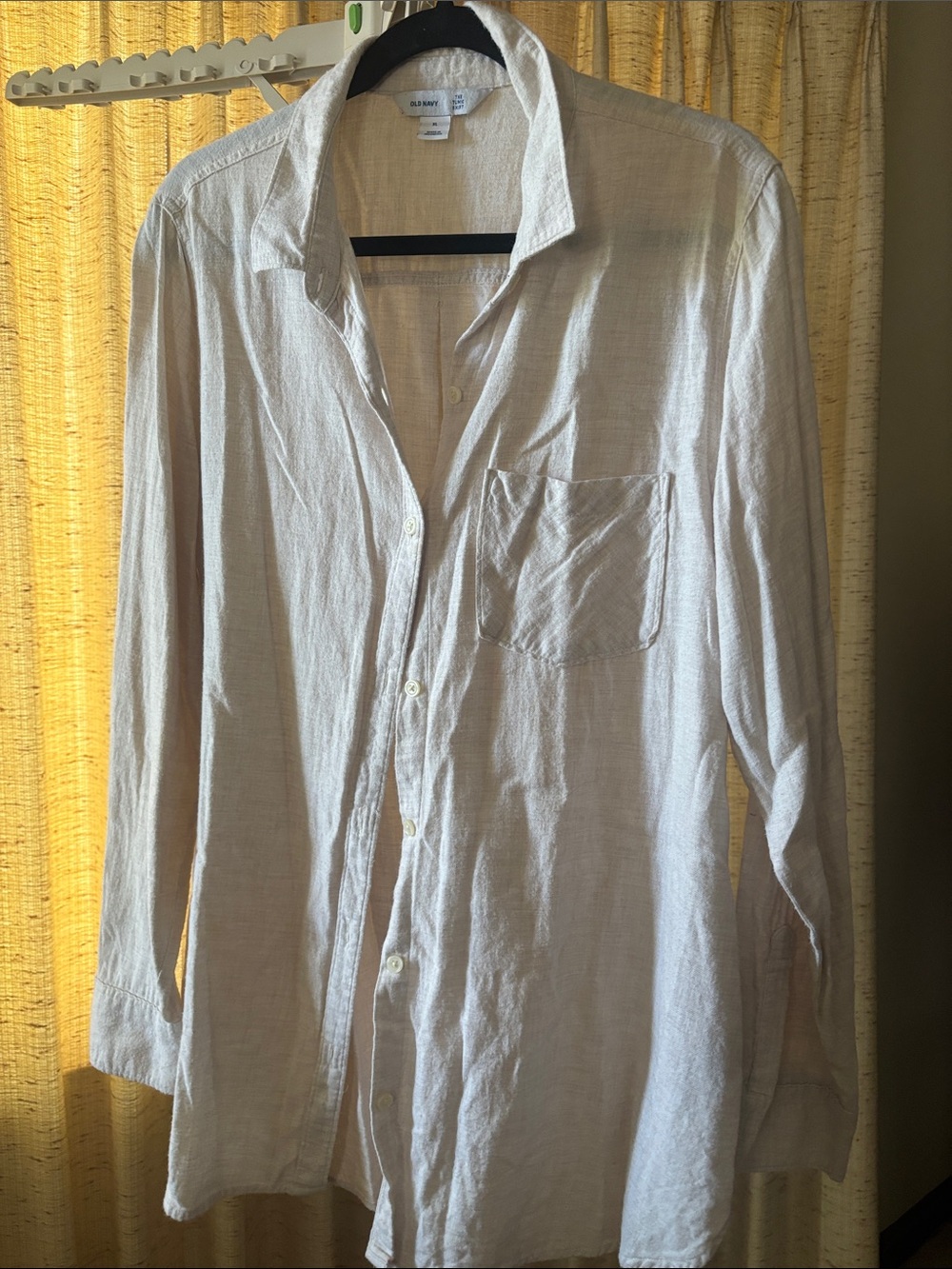 Old Navy Light Beige Button Down Shirt